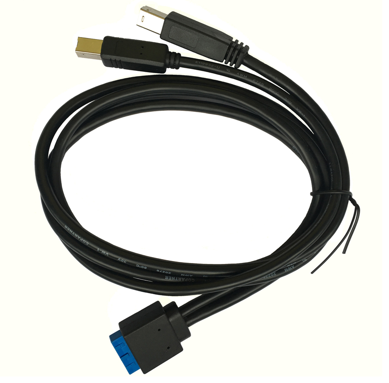 USB 3.0 B/M & USB 2.0 B/M to 2*10P HSG Cable